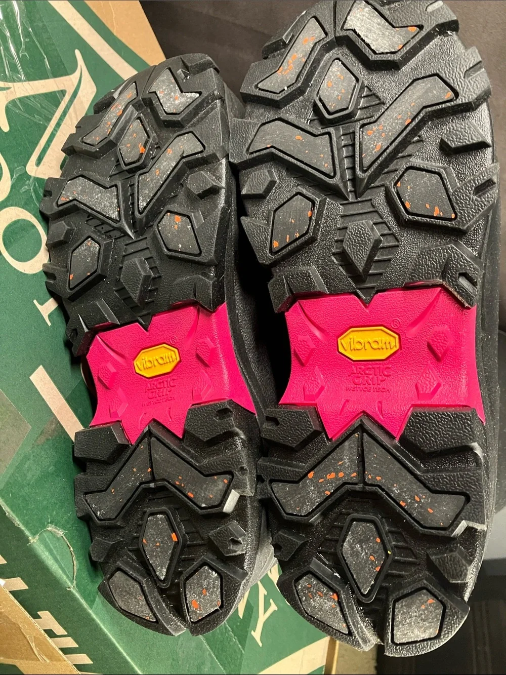 Women's Arctic Ice Tall Boot + Vibram Arctic Grip A.T., Women's 9M, Black/Pink